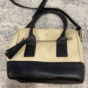 Black and white Kate spade bag